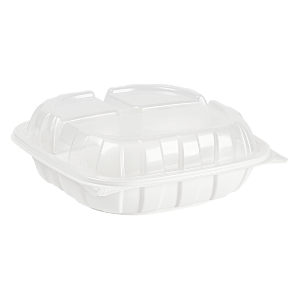 9″ Rigid 3 Cell Carryout Container